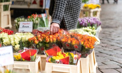 Auf dem Wochenmarkt in Oldenburg gibt es frische und gesunde Lebensmittel von vertrauenswürdigen Erzeugern.